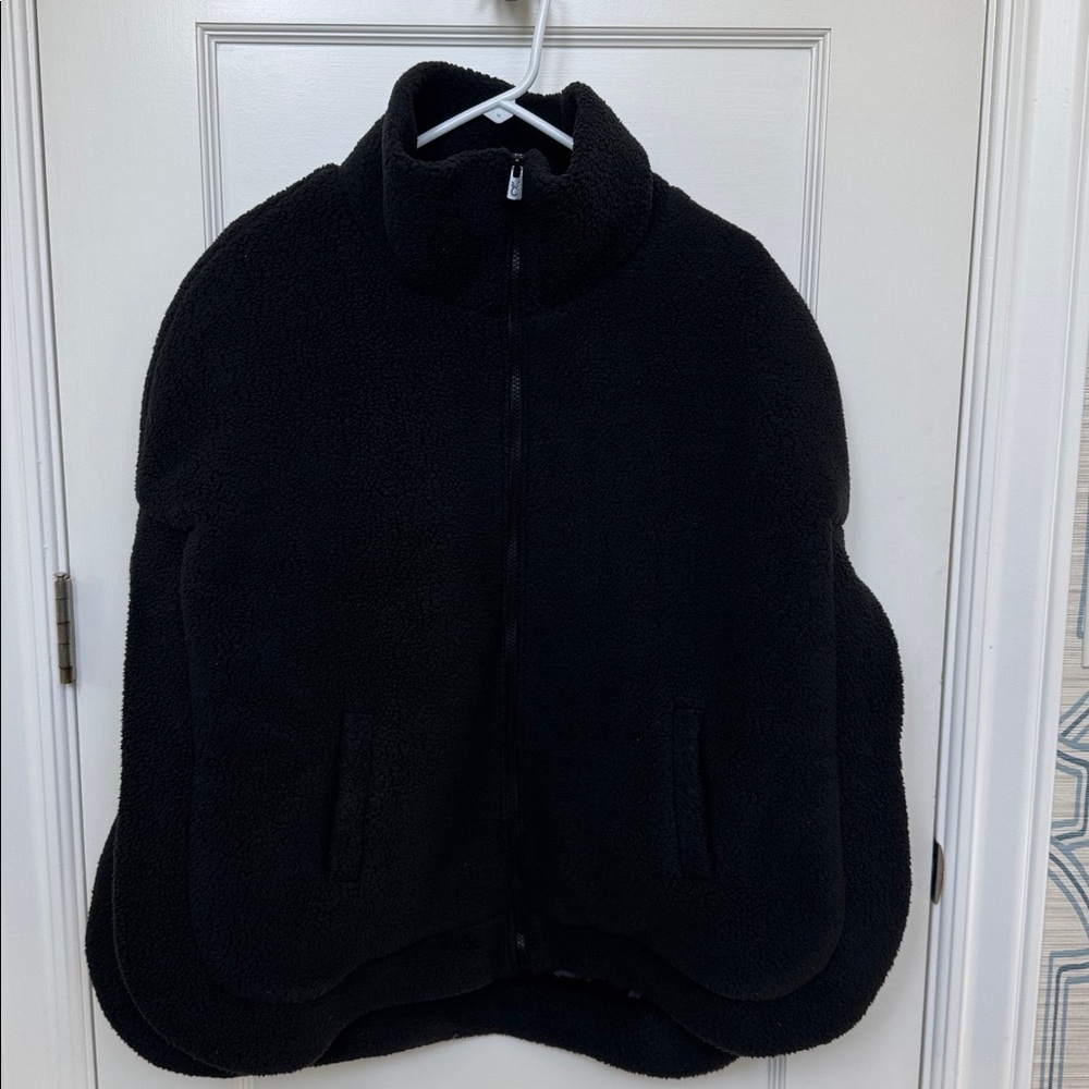 Dudley Stephens Black Fleece Poncho